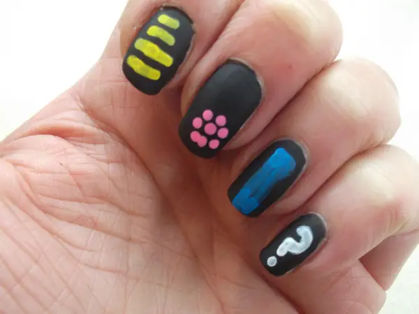 Ciate Chalkboard Nails Swatch Decorated