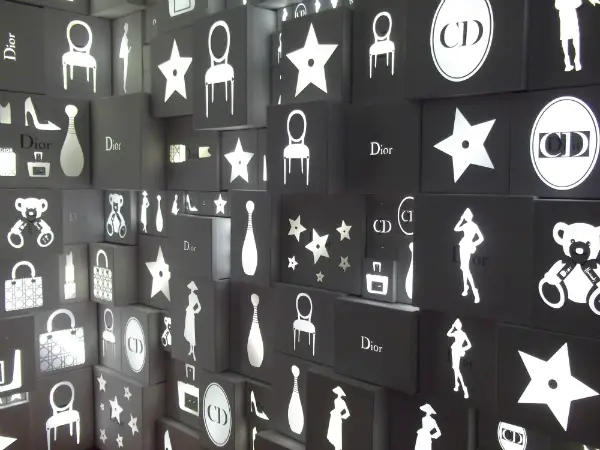 Dior Harrods Cut Out Wall