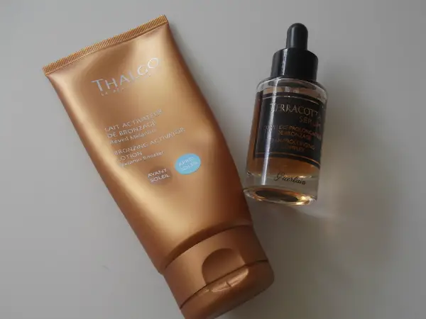 Thalgo Bronzing Activator and Guerlain Terracotta Serum