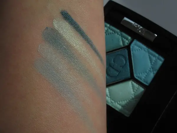 Dior Birds of Paradise 5 Couleur Palette in Blue Lagoon Swatched