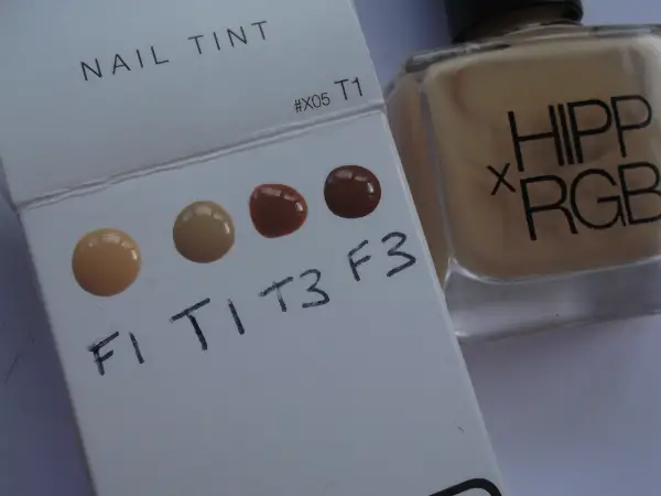 HIPP x RGB Nail Foundation Swatch Lettered