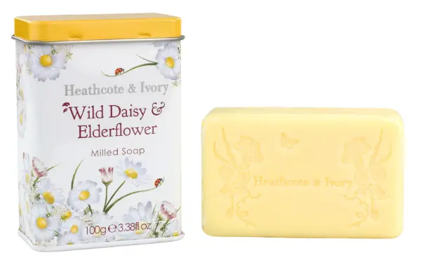Heathcote  Ivory Wild Daisy & Elderflower Soap