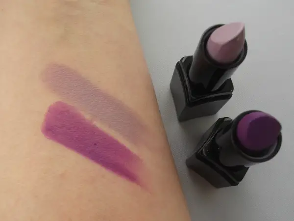 Illamasqua Paranormal lipsticks swatch