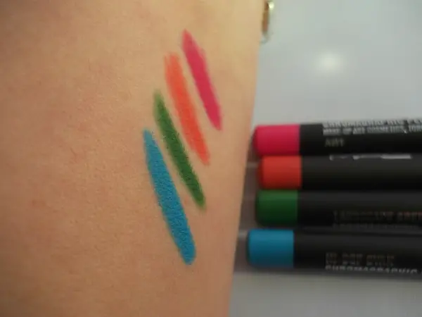 MAC Chromographic Pencils Swatched