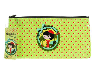 Green Decodelire Spot Trim Make Up Bag