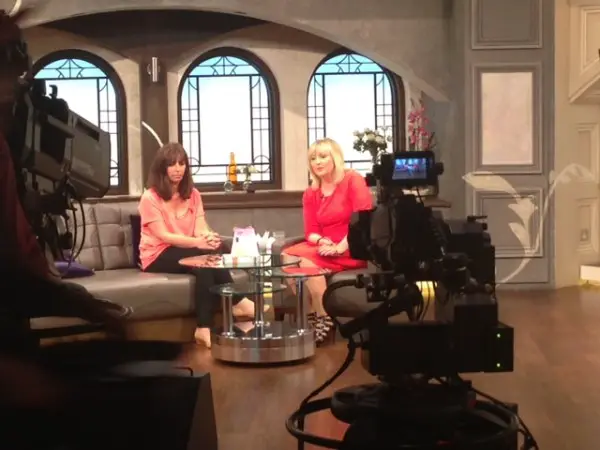 On the sofa with Alison