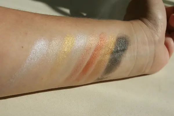 Ben Nye Metallics Swatch