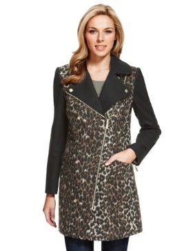 M&S Animal Print Coat