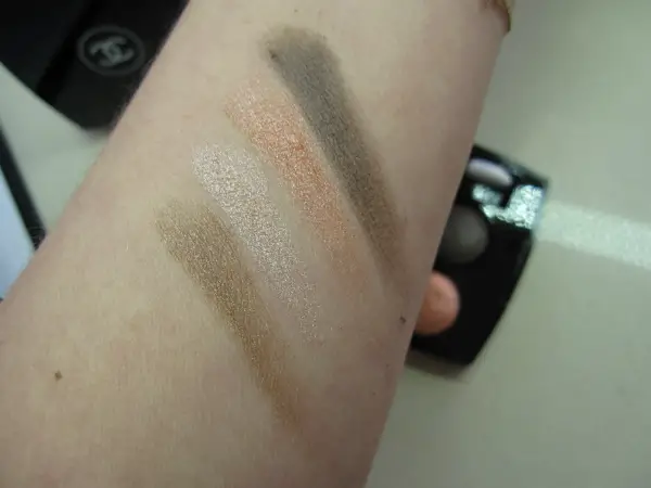 Swatches of the new Chanel Les 4 Ombres ft. Tisse Gabrielle